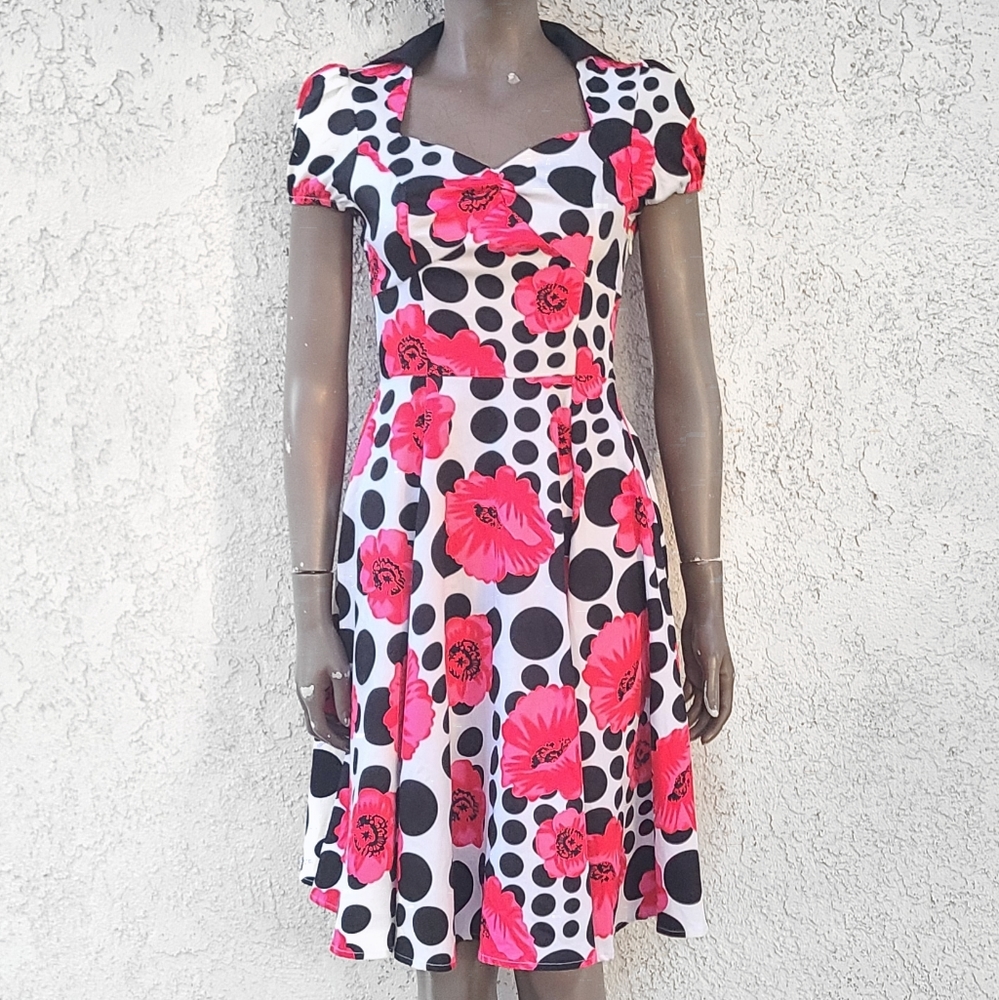 1950s Vintage Inspired Floral Dress